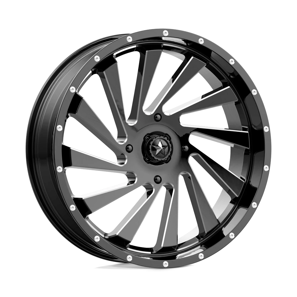 Msa Offroad Wheels M46 Blade Gloss Black Milled 18x7 (+0) 4x110