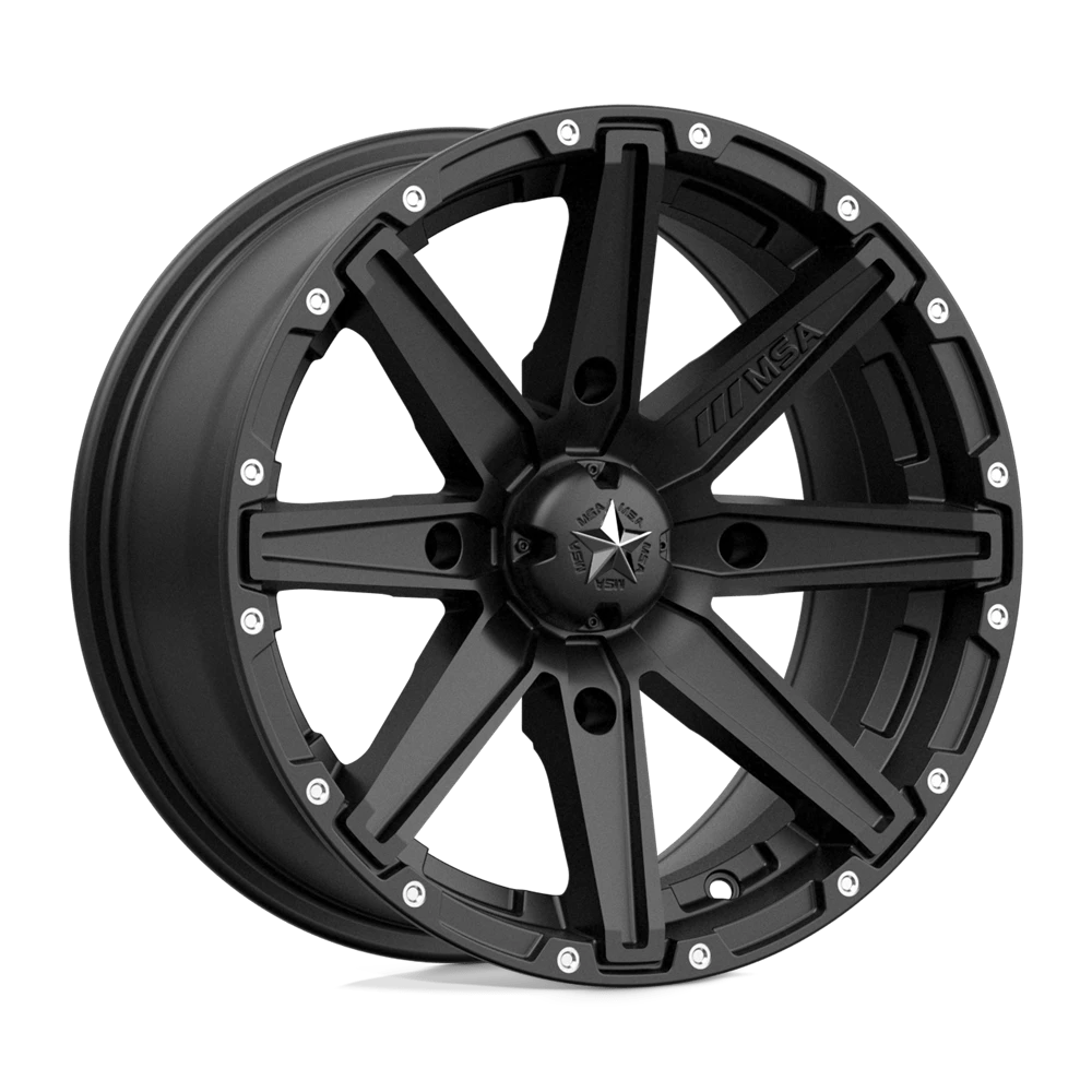 Msa Offroad Wheels M33 Clutch Satin Black 15x7 (+10) 4x110