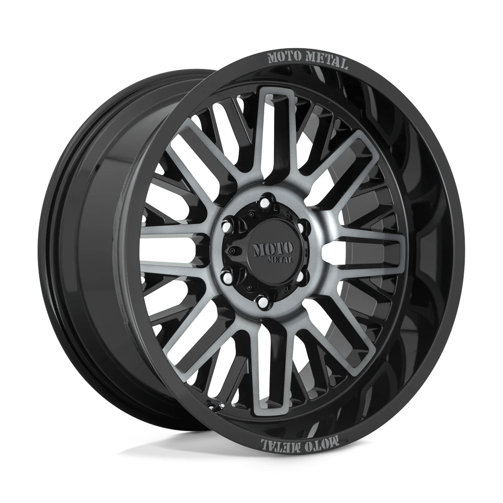 Moto Metal Mo802 Gloss Black Machined With Gray Tint 20x10 (-18) 5x150