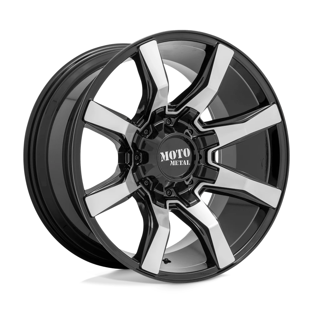 Moto Metal Mo804 Spider Gloss Black Machined 22x10 (-18) 5x127/5x139.7