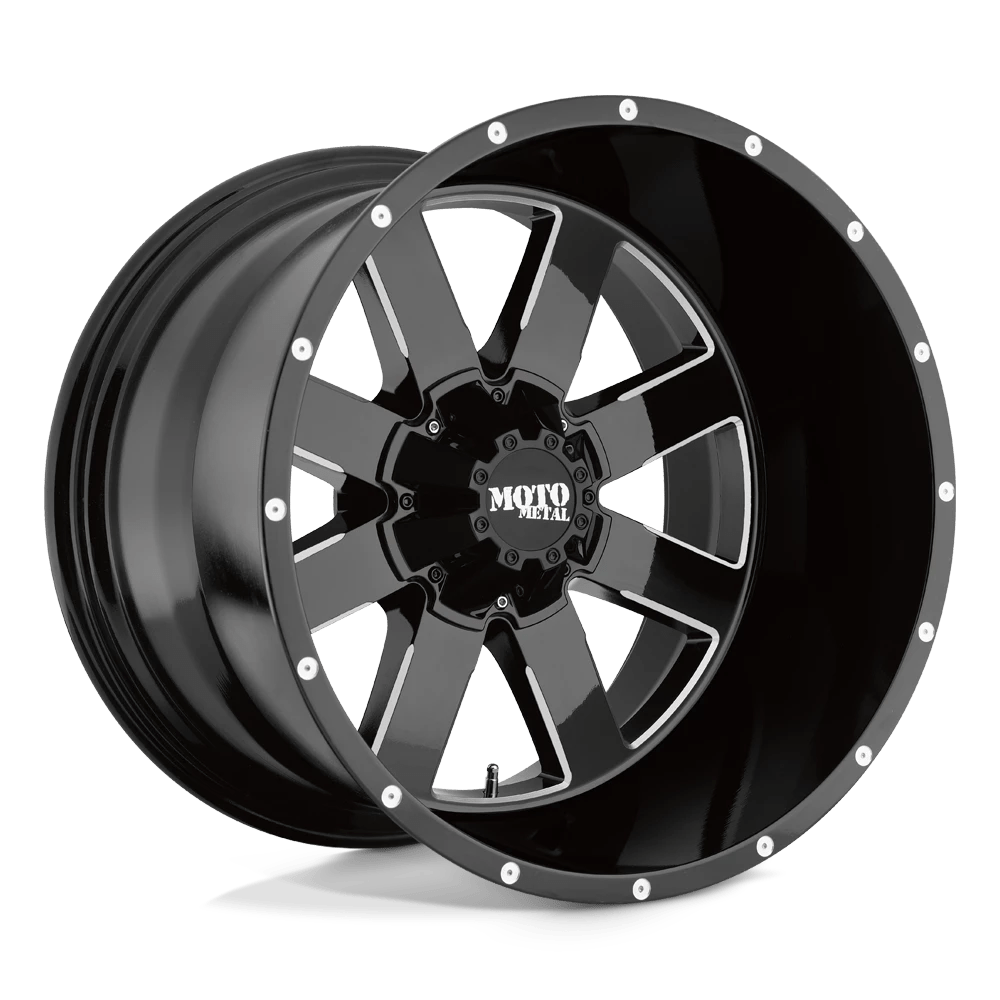 Moto Metal Mo962 Gloss Black Milled 18x12 (-44) 8x180