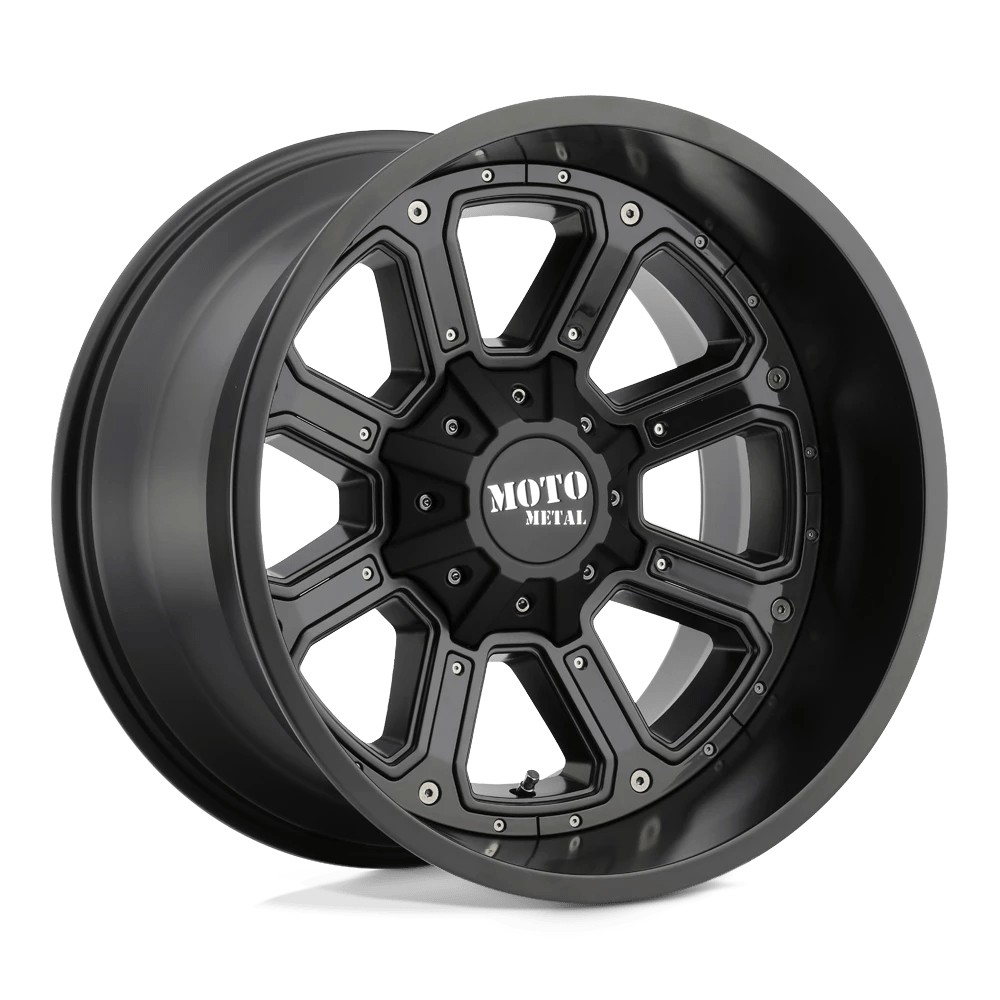 Moto Metal Mo984 Shift Matte Black Gloss Black Inserts 20x9 (+18) 6x135/6x139.7