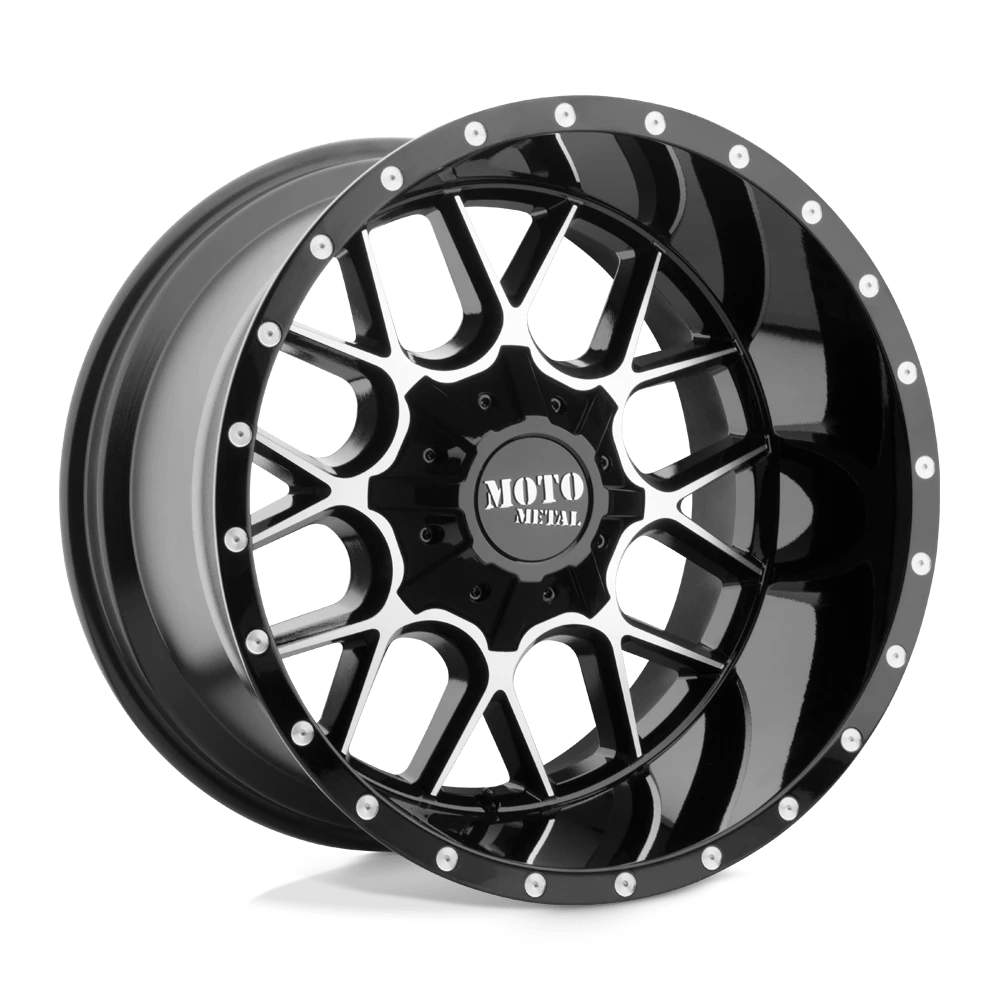 Moto Metal Mo986 Siege Gloss Black Machined 22x12 (-44) 5x127/5x139.7