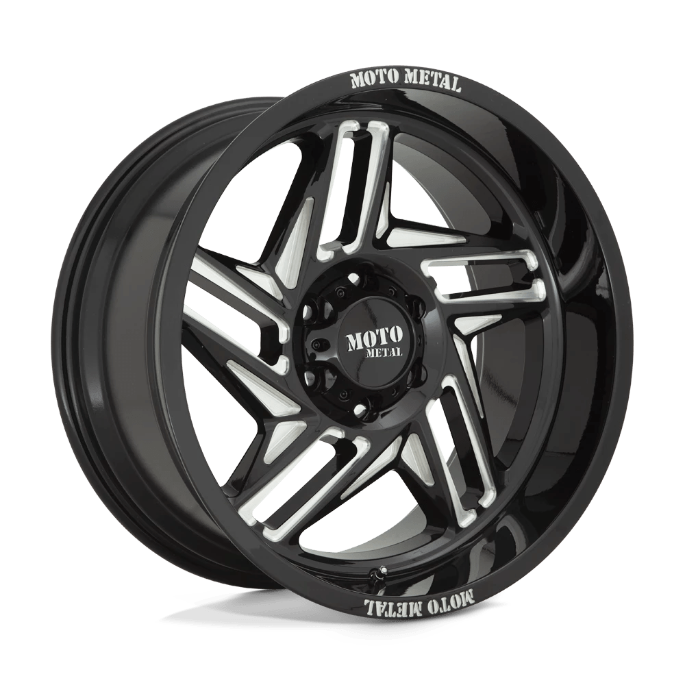 Moto Metal Mo996 Ripsaw Gloss Black Milled 20x12 (-44) 6x135