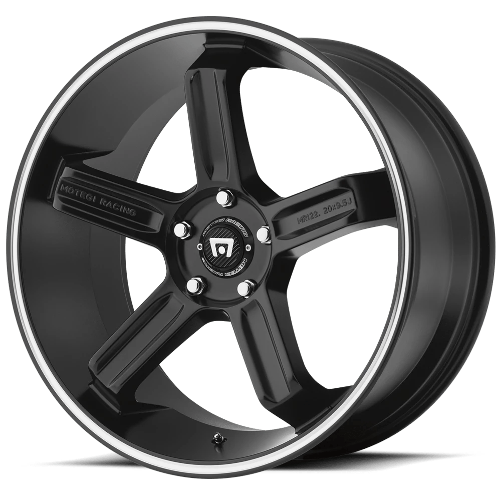 Motegi Mr122 Satin Black W/ Machined Stripe 18x9 (+45) 4x100/4x114.3