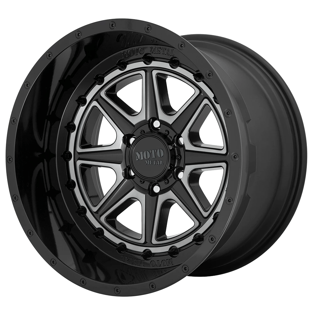 Moto Metal Mo801 Phantom Gloss Black With Gray Tint 20x12 (-44) 6x139.7