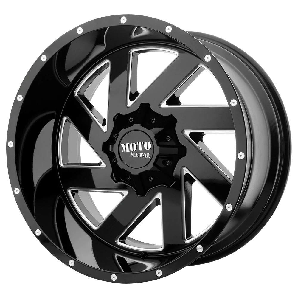 Moto Metal Mo988 Melee Gloss Black Milled 20x10 (-18) 8x165.1