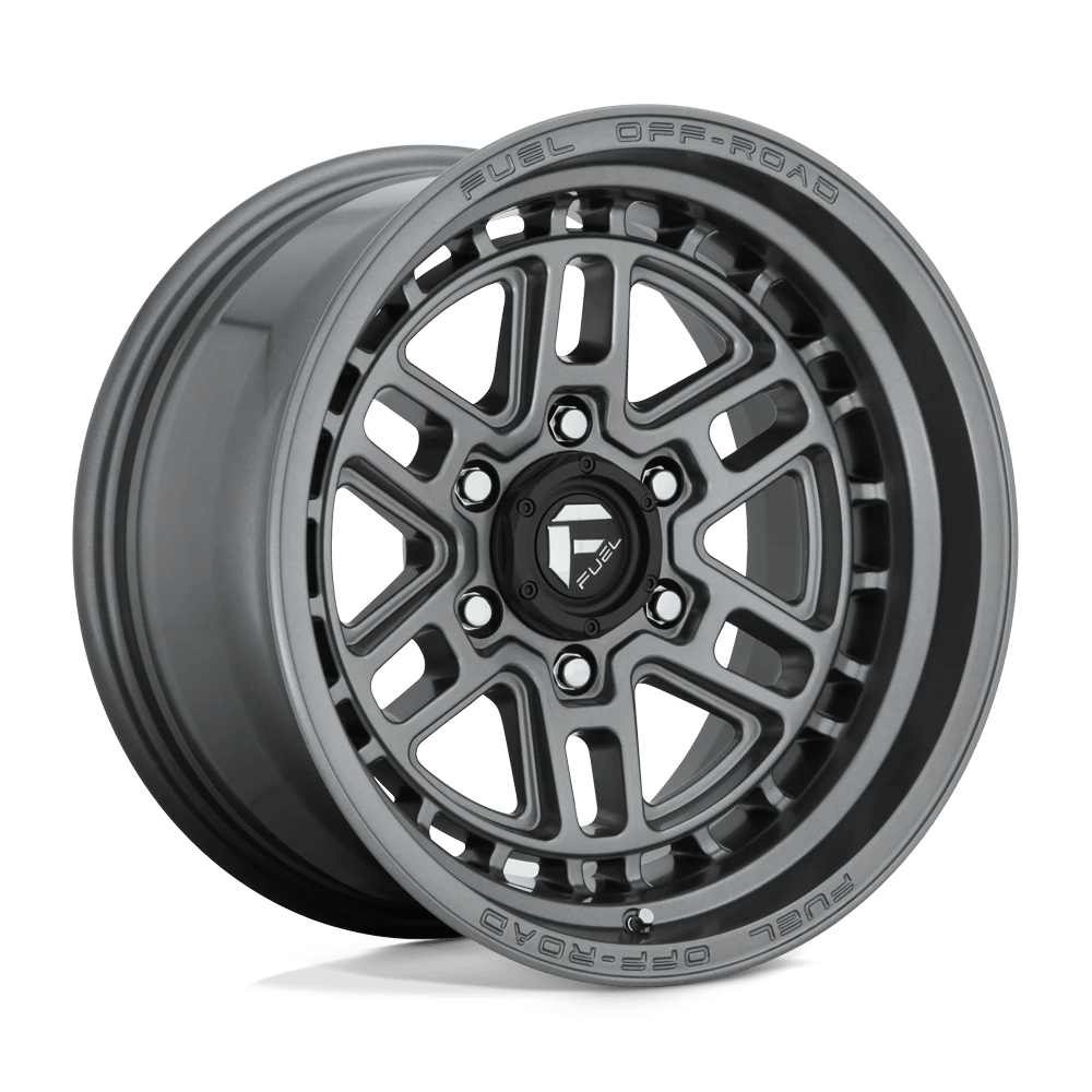 Fuel 1pc D668 Nitro Matte Gun Metal 17x9 (-12) 6x139.7
