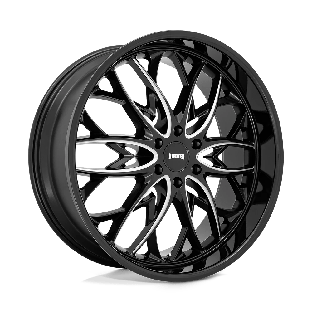 Dub 1pc S263 Og Gloss Black Milled 24x10 (+25) 6x139.7