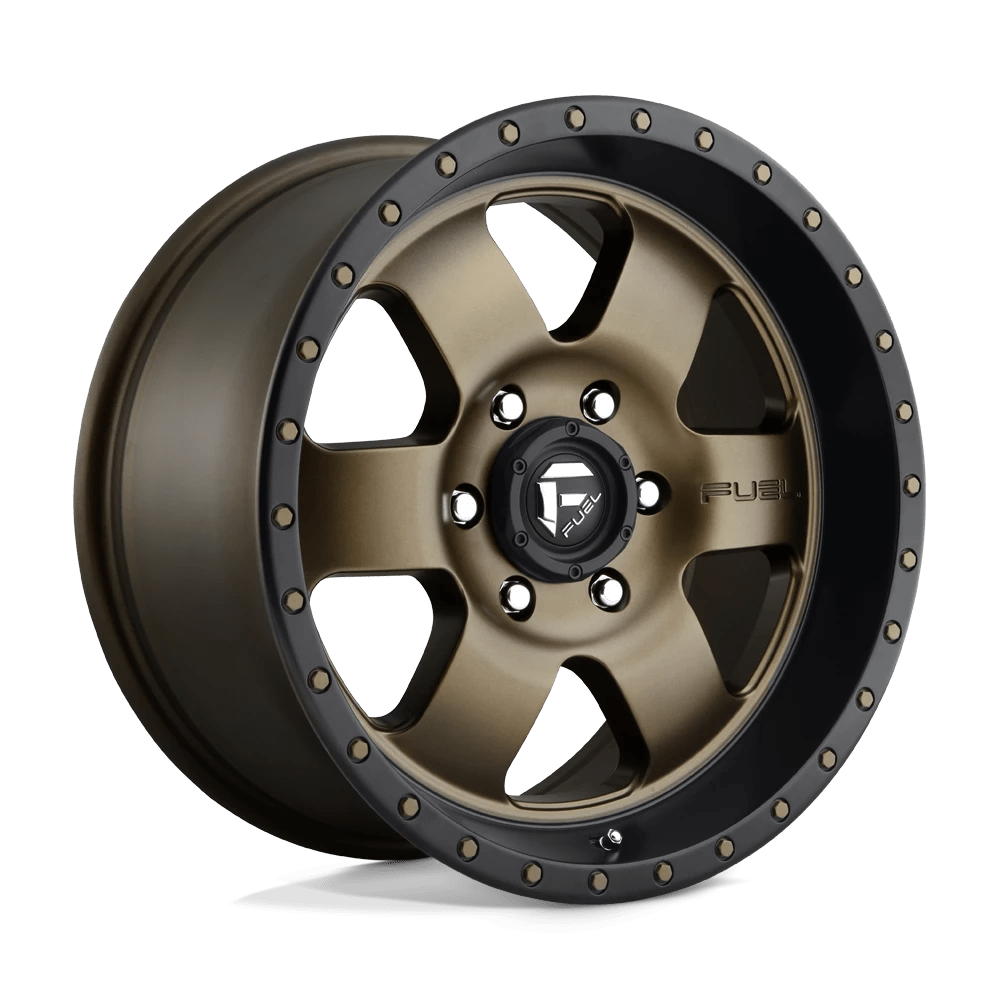 Fuel 1pc D617 Podium Matte Bronze Black Bead Ring 18x9 (+20) 6x139.7