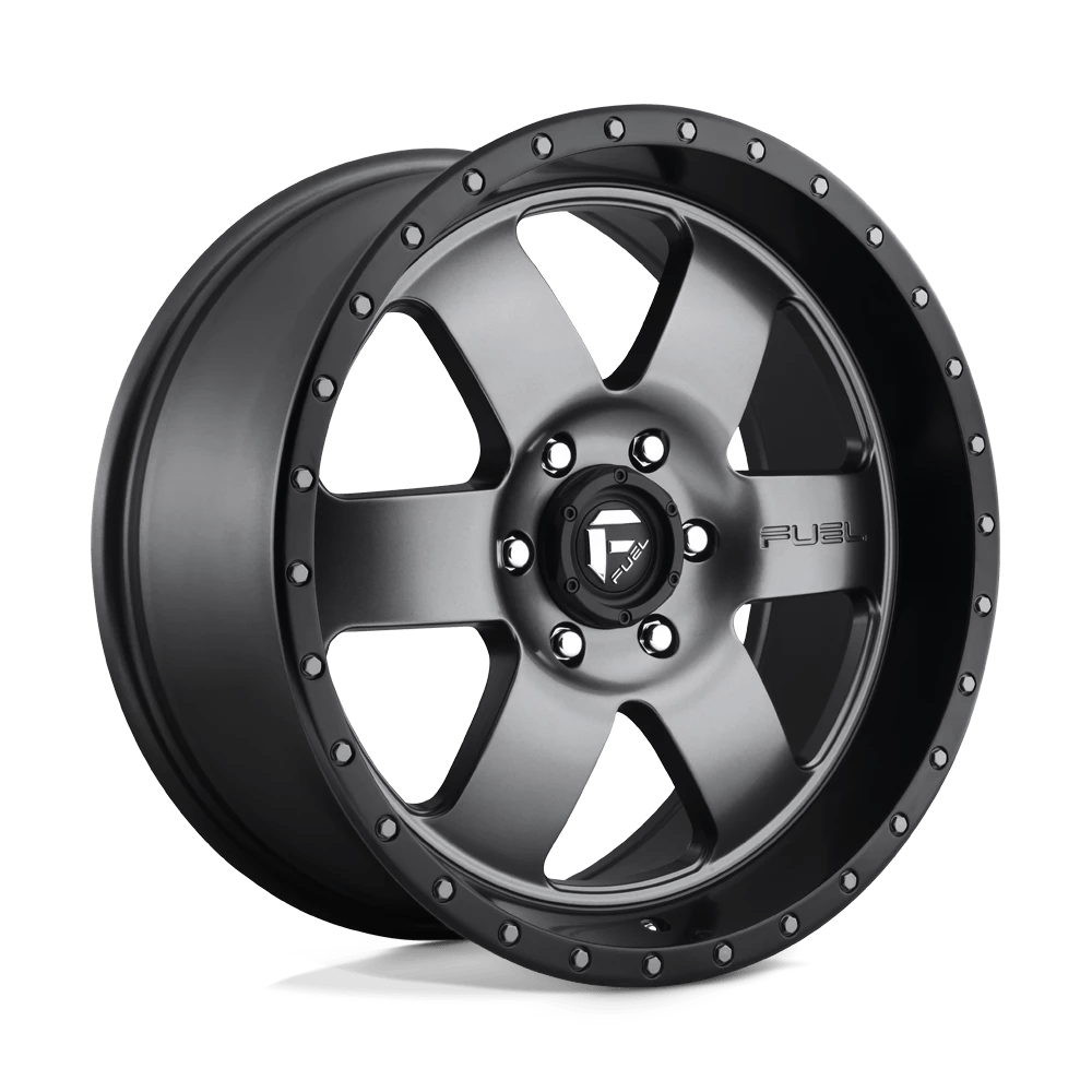 Fuel 1pc D619 Podium Matte Gun Metal Black Bead Ring 20x9 (+20) 6x139.7