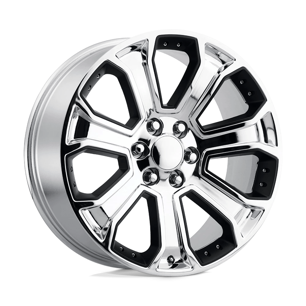 Performance Replicas Pr113 Chrome With Matte Black Accents 20x9 (+24) 6x139.7