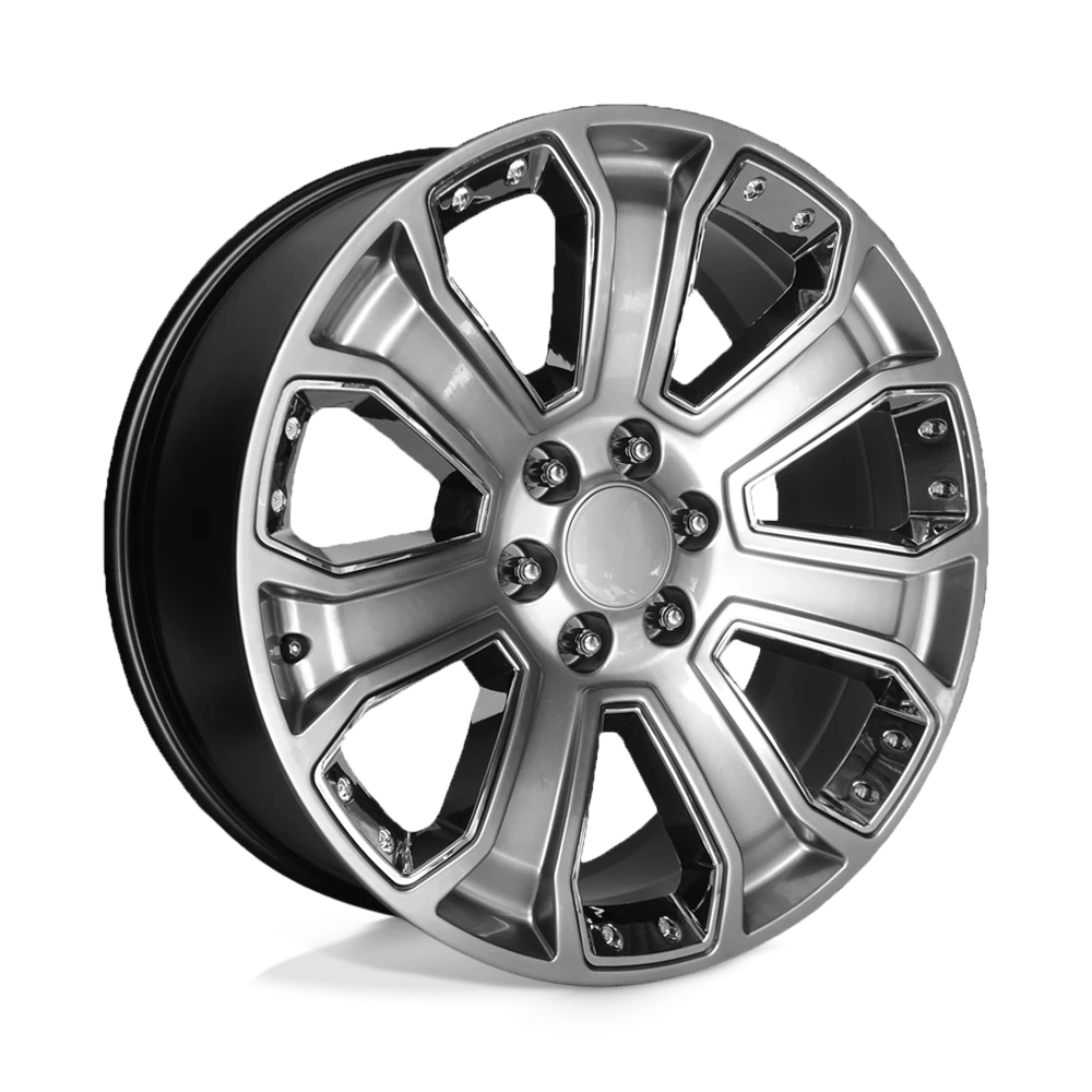 Performance Replicas Pr113 Hyper Silver Dark With Chrome Accents 20x9 (+24) 6x139.7