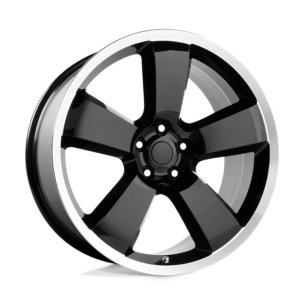 Performance Replicas Pr119 Gloss Black/machined Lip 22x9 (+18) 5x115