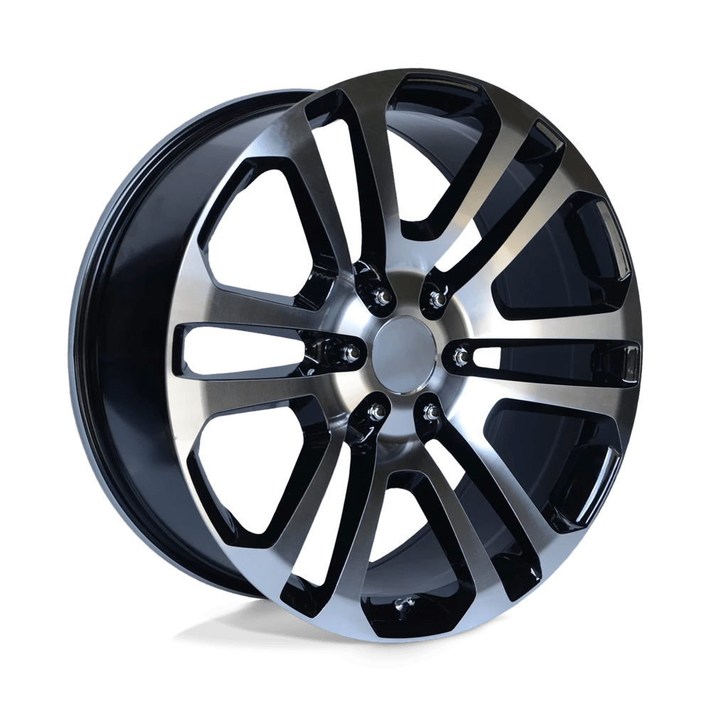Performance Replicas Pr158 Gloss Black With Machined Face 22x9 (+24) 6x139.7