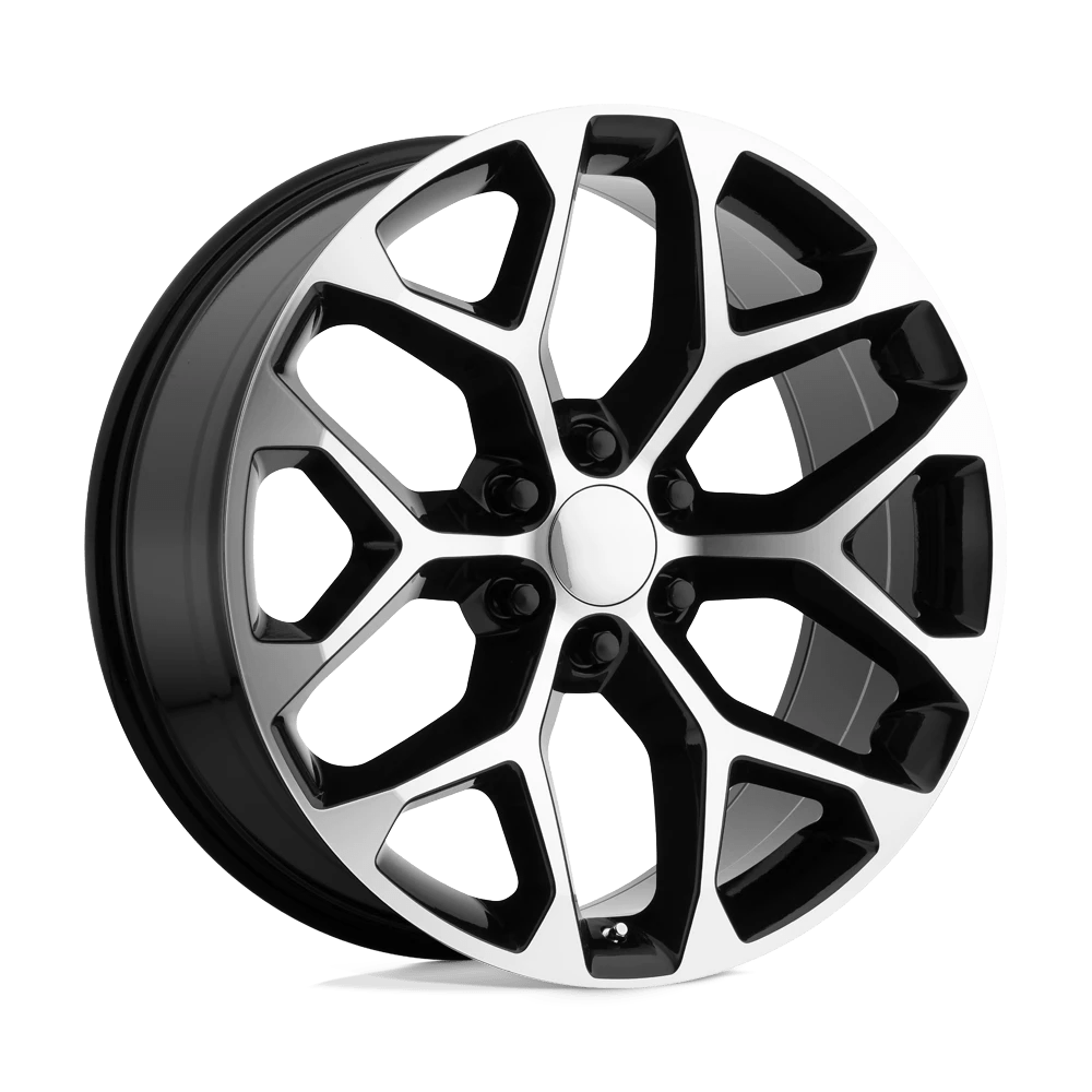 Performance Replicas Pr176 Gloss Black Machined 20x9 (+24) 6x139.7
