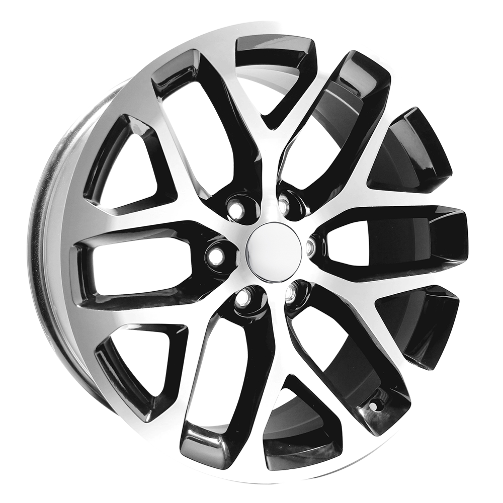 Performance Replicas Pr177 Gloss Black Machined Face 24x10 (+24) 6x139.7