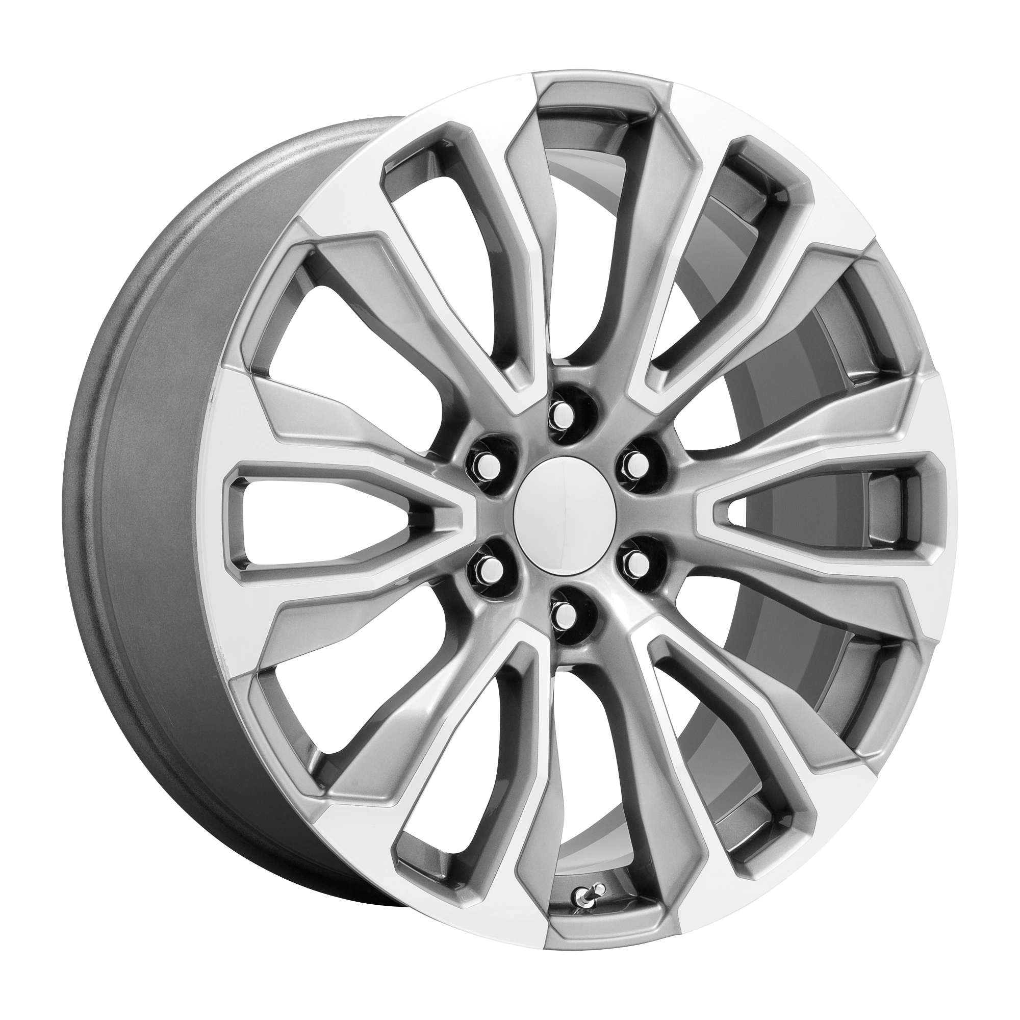 Performance Replicas Pr211 Silver Machined Face 22x9 (+28) 6x139.7