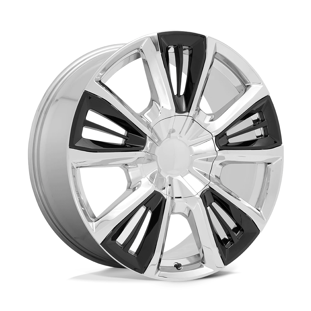 Performance Replicas Pr212 Chrome With Gloss Black Accents 22x9 (+28) 6x139.7