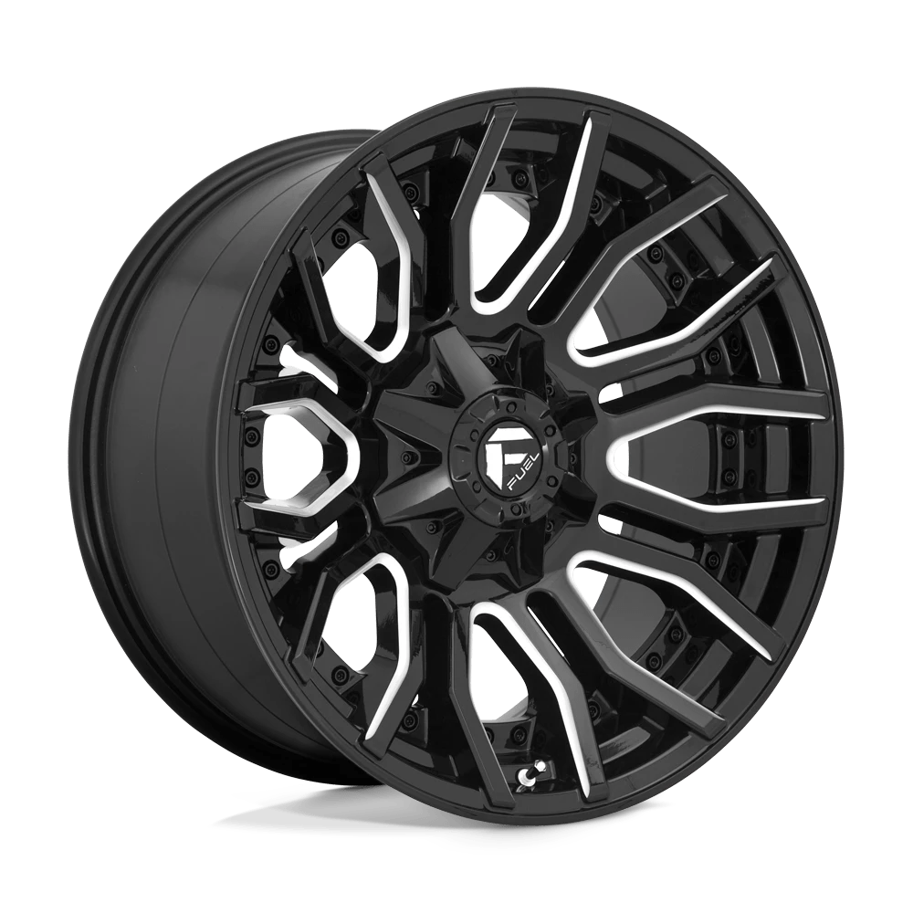 Fuel 1pc D711 Rage Gloss Black Milled 20x10 (-18) 8x170