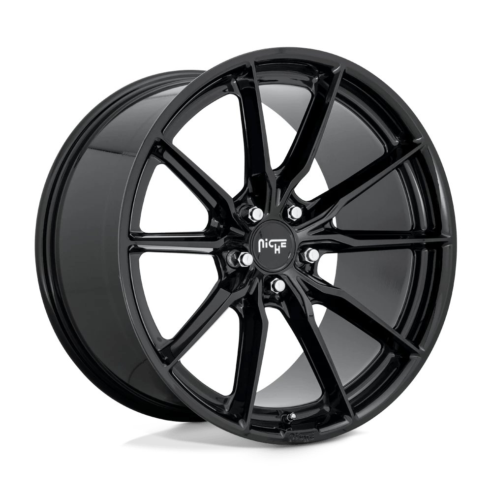 Niche 1pc M240 Rainier Gloss Black 19x9.5 (+50) 5x112