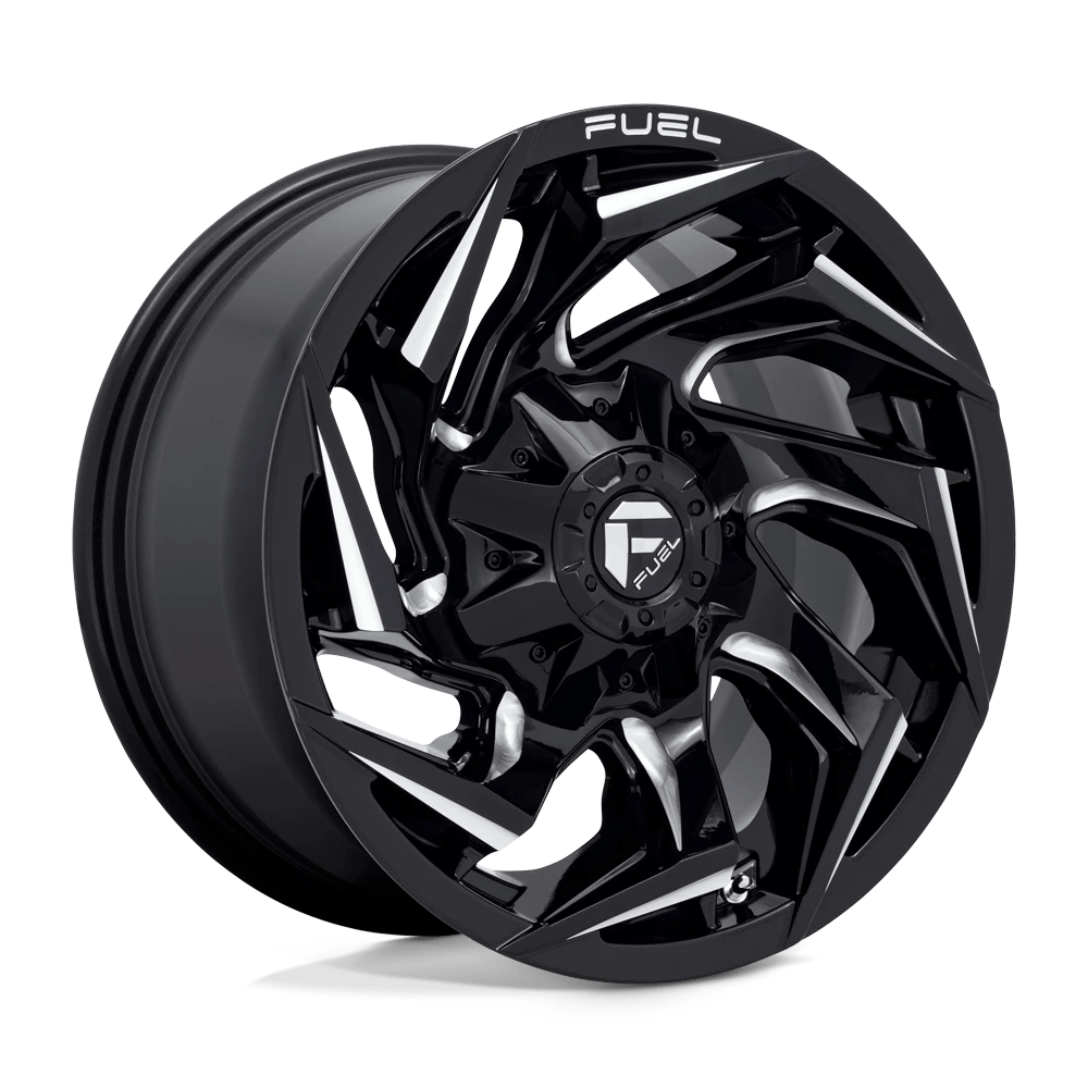 Fuel 1pc D753 Reaction Gloss Black Milled 20x10 (-18) 5x139.7/5x150