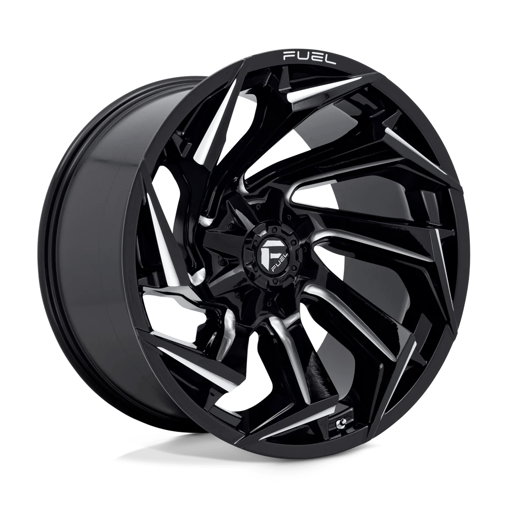 Fuel 1pc D753 Reaction Gloss Black Milled 22x12 (-44) 8x165.1