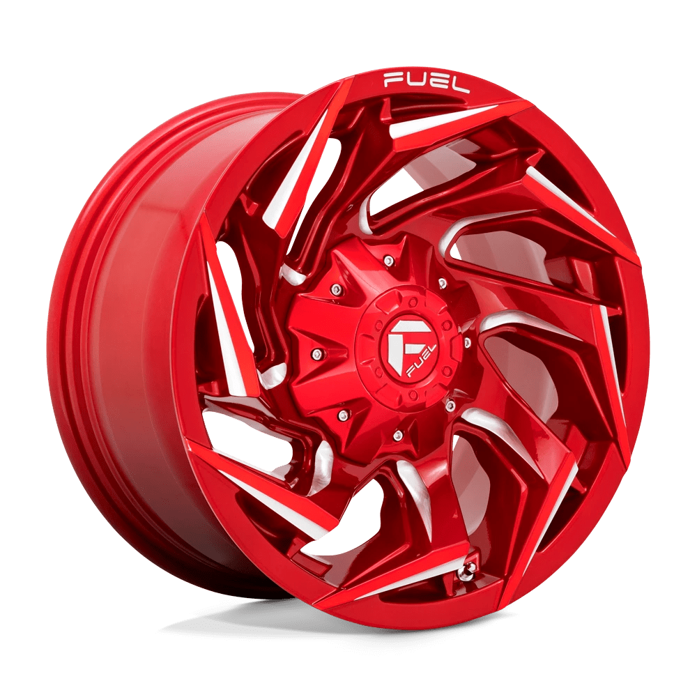 Fuel 1pc D754 Reaction Candy Red Milled 22x12 (-44) 5x127/5x139.7
