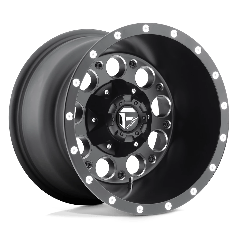 Fuel 1pc D525 Revolver Matte Black Milled 15x10 (-43) 6x139.7