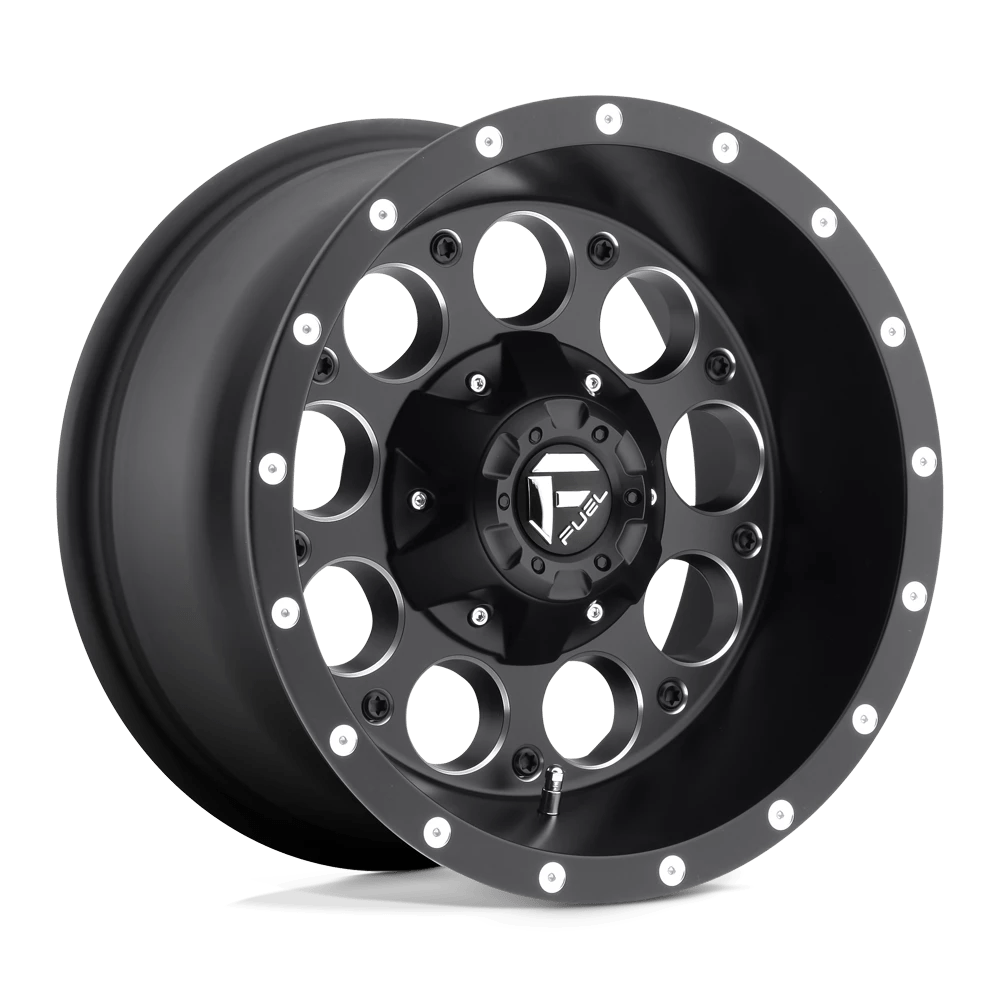 Fuel 1pc D525 Revolver Matte Black Milled 15x8 (-18) 6x139.7
