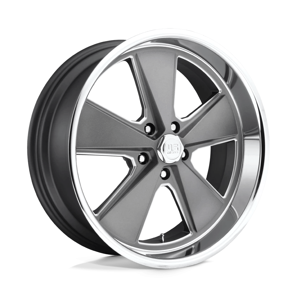 Us Mag 1pc U120 Roadster Matte Gun Metal Machined 20x8 (+1) 5x127