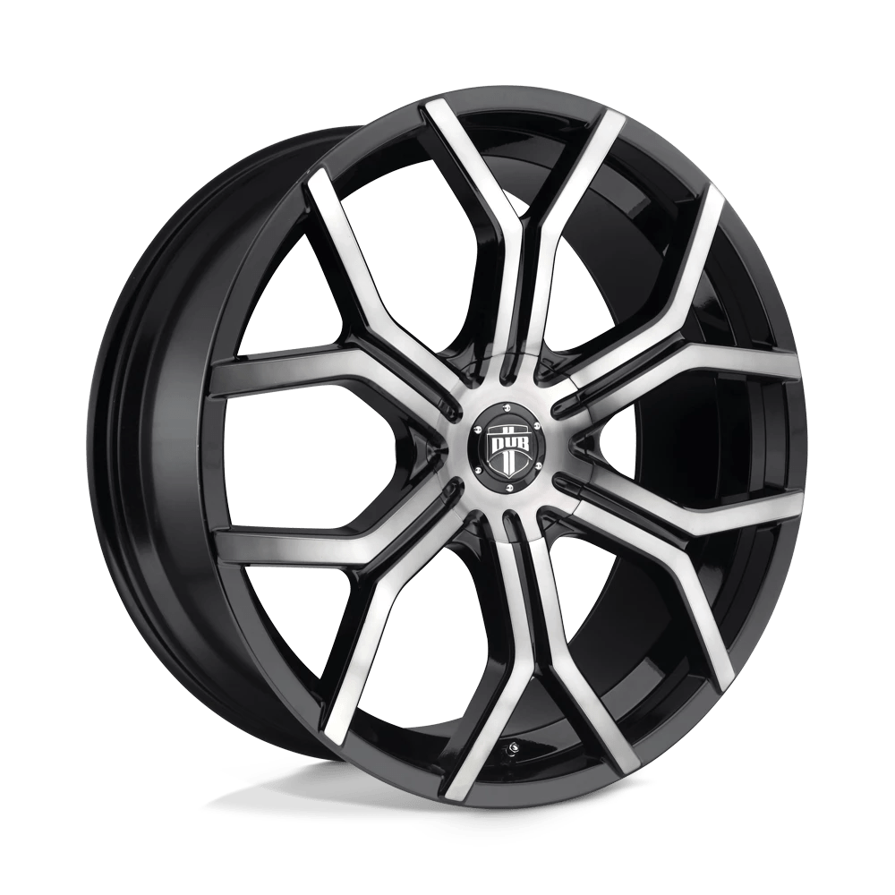 Dub 1pc S209 Royalty Gloss Machined Double Dark Tint 24x9.5 (+30) 6x135/6x139.7