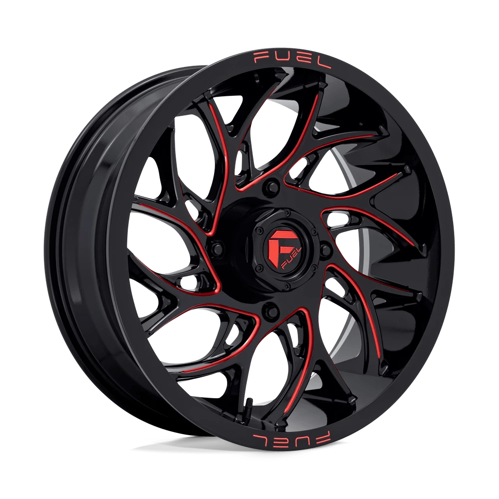 Fuel Utv D779 Runner Utv Gloss Black Milled Candy Red 18x7 (+13) 4x137