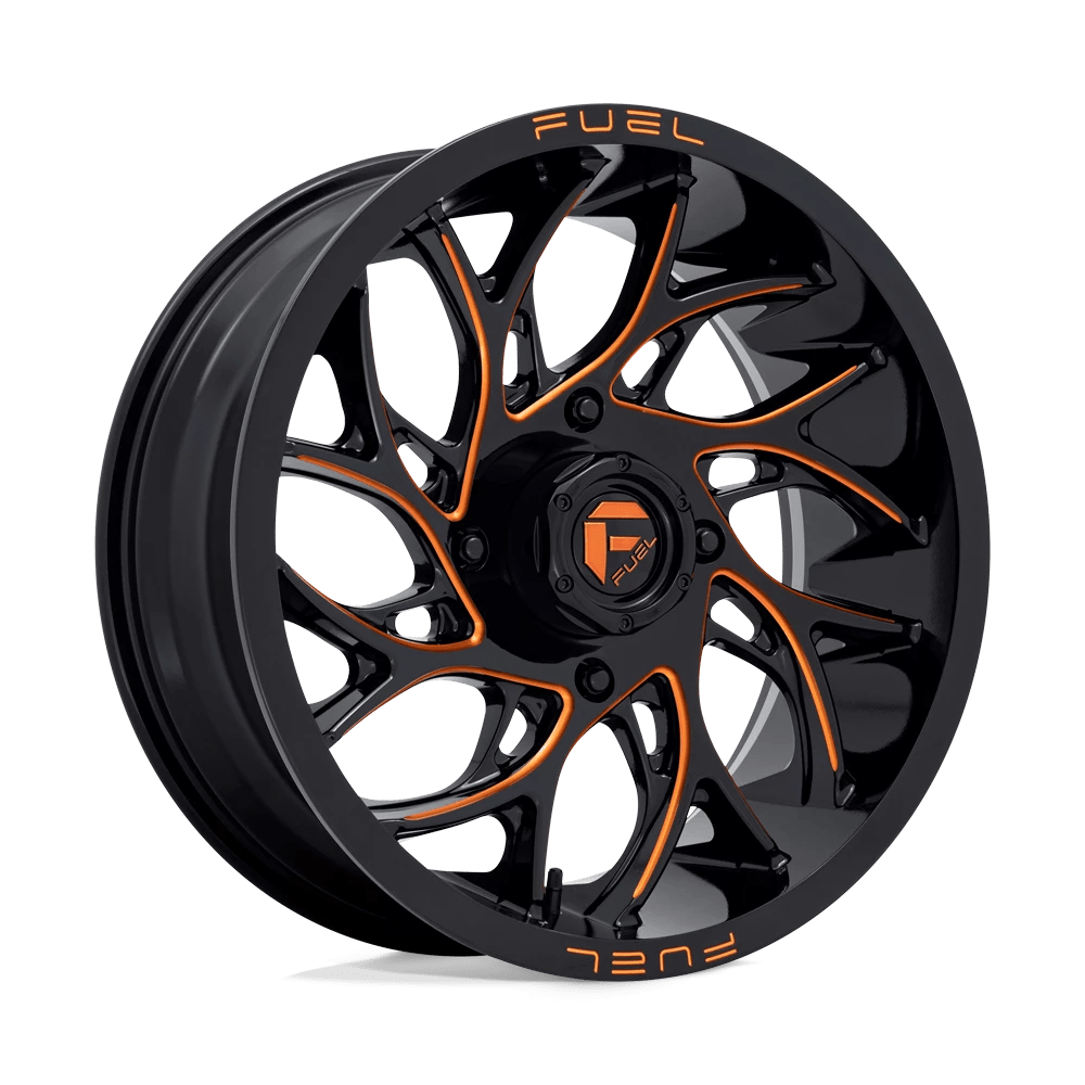 Fuel Utv D780 Runner Utv Gloss Black Milled Orange 18x7 (+13) 4x137