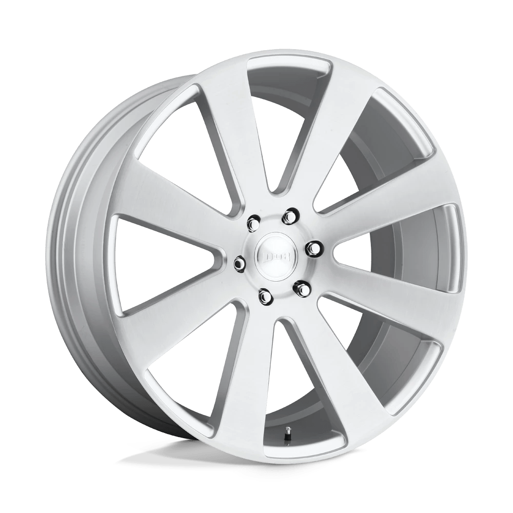 Dub 1pc S213 8-ball Gloss Silver Brushed 22x9.5 (+20) 6x139.7