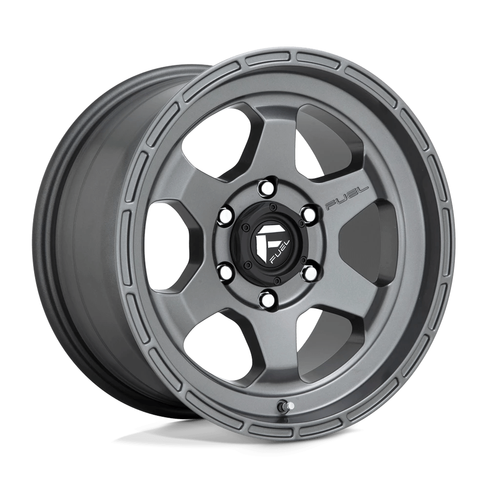 Fuel 1pc D665 Shok Matte Gun Metal 17x9 (+20) 6x139.7