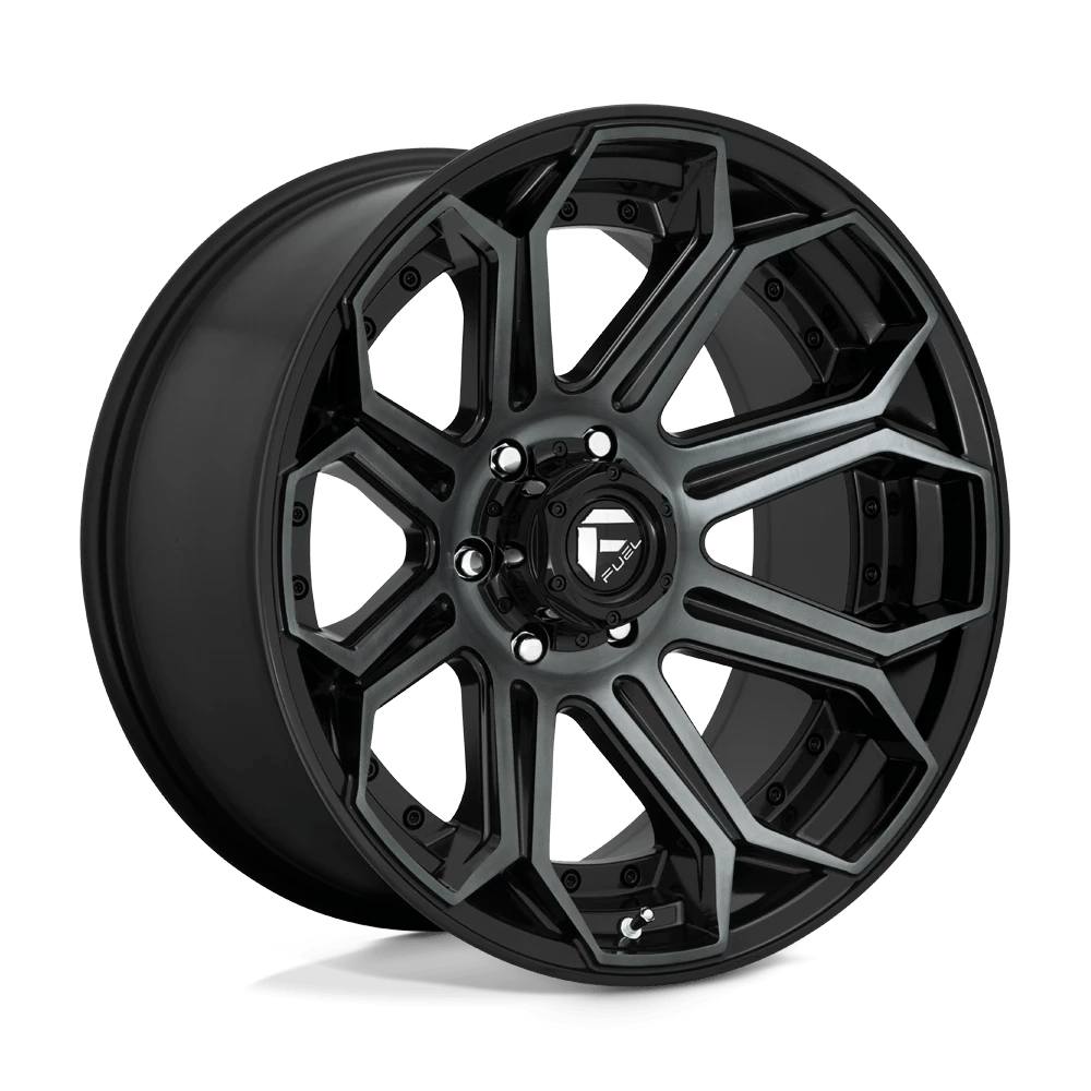 Fuel 1pc D704 Siege Gloss Machined Double Dark Tint 20x10 (-18) 6x135