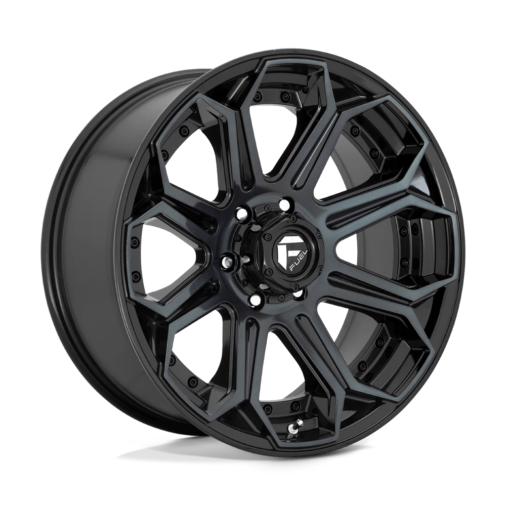 Fuel 1pc D704 Siege Gloss Machined Double Dark Tint 20x9 (+1) 6x135