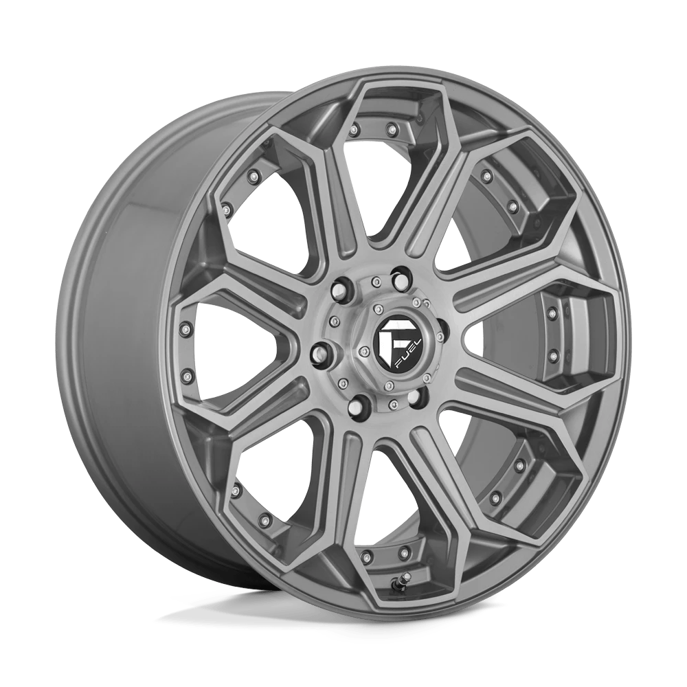 Fuel 1pc D705 Siege Brushed Gun Metal Tinted Clear 20x9 (+1) 5x127