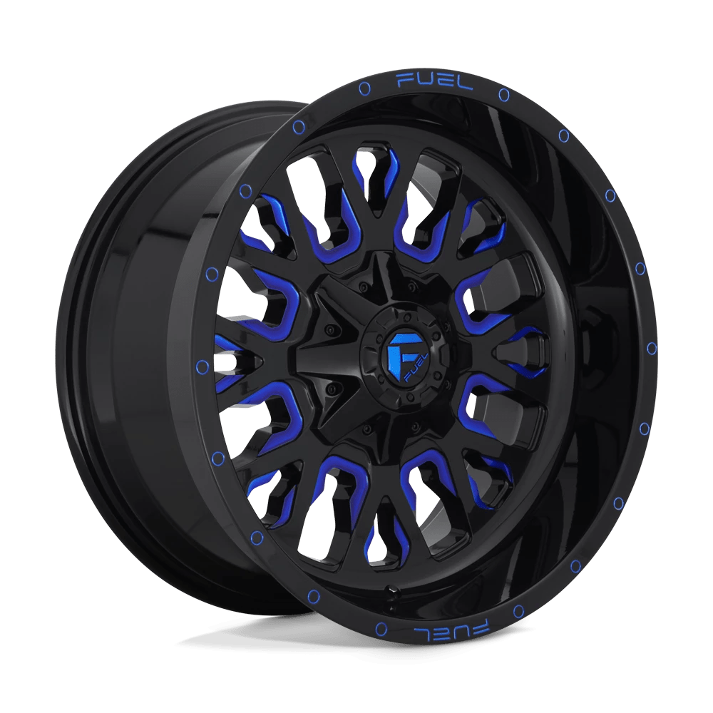 Fuel 1pc D645 Stroke Gloss Black Blue Tinted Clear 17x9 (+1) 6x135/6x139.7