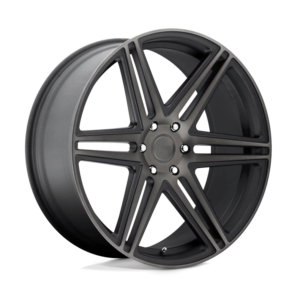 Dub 1pc S123 Skillz Matte Black Double Dark Tint 22x9.5 (+30) 6x139.7