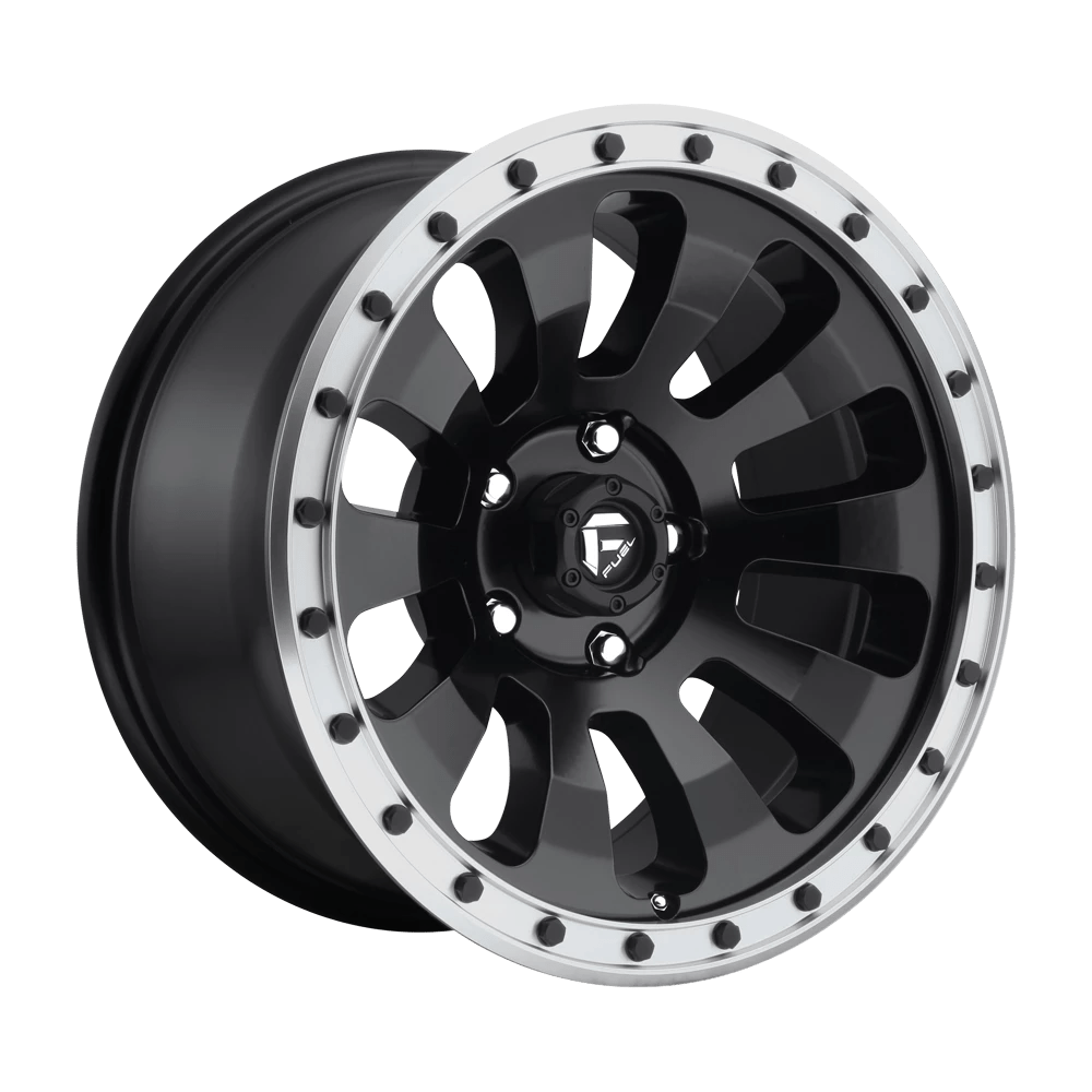 Fuel 1pc D629 Tactic Matte Black Machined Ring 18x9 (+1) 6x139.7