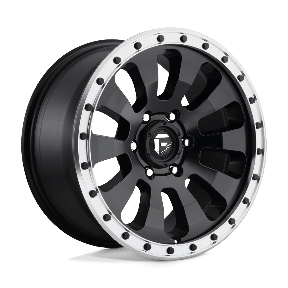 Fuel 1pc D629 Tactic Matte Black Machined Ring 18x9 (+20) 6x139.7