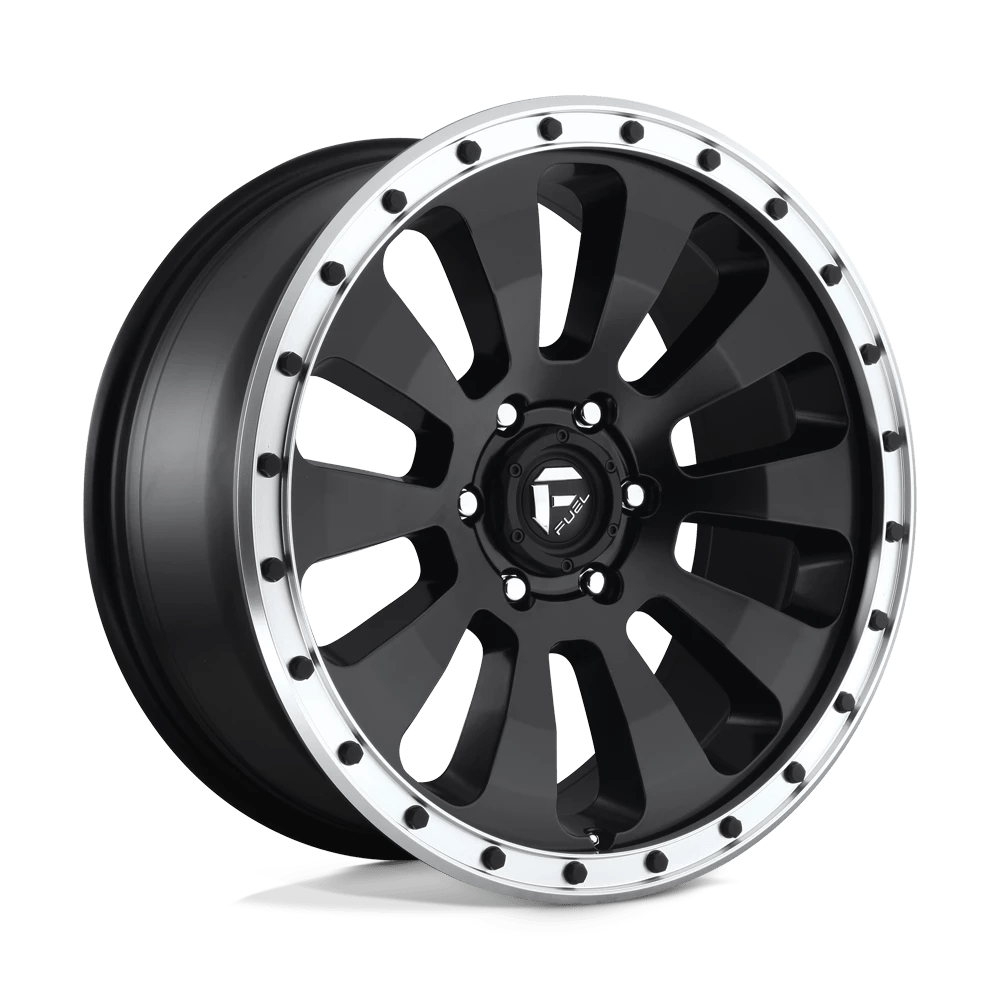 Fuel 1pc D629 Tactic Matte Black Machined Ring 20x9 (+20) 6x139.7