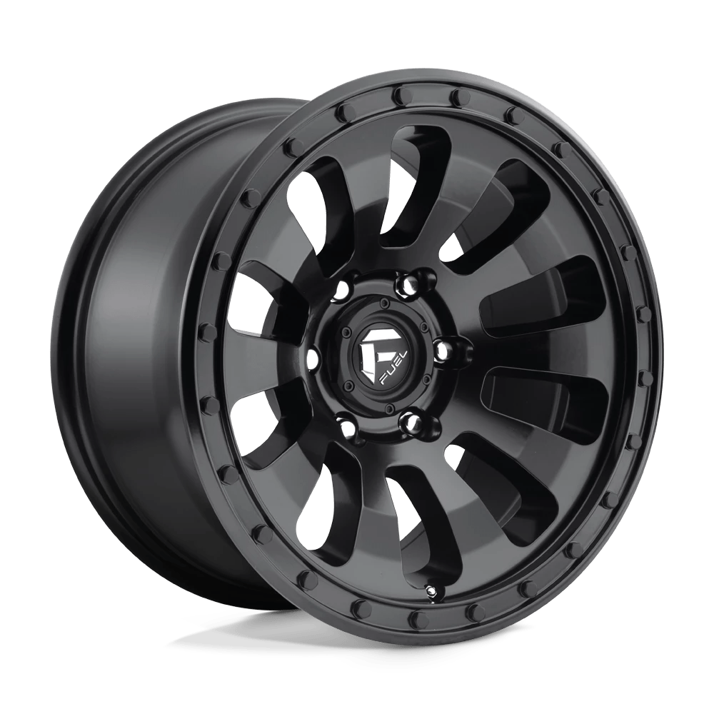 Fuel 1pc D630 Tactic Matte Black 17x9 (-12) 6x139.7