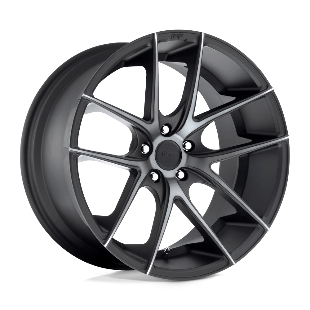 Niche 1pc M130 Targa Matte Black Double Dark Tint 19x9.5 (+50) 5x112