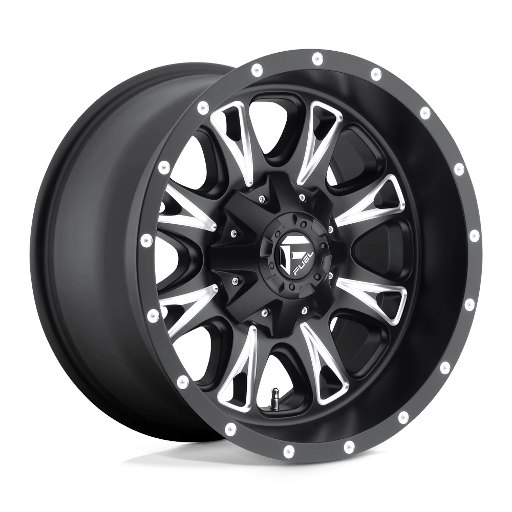 Fuel 1pc D513 Throttle Matte Black Milled 18x10 (-12) 6x135/6x139.7