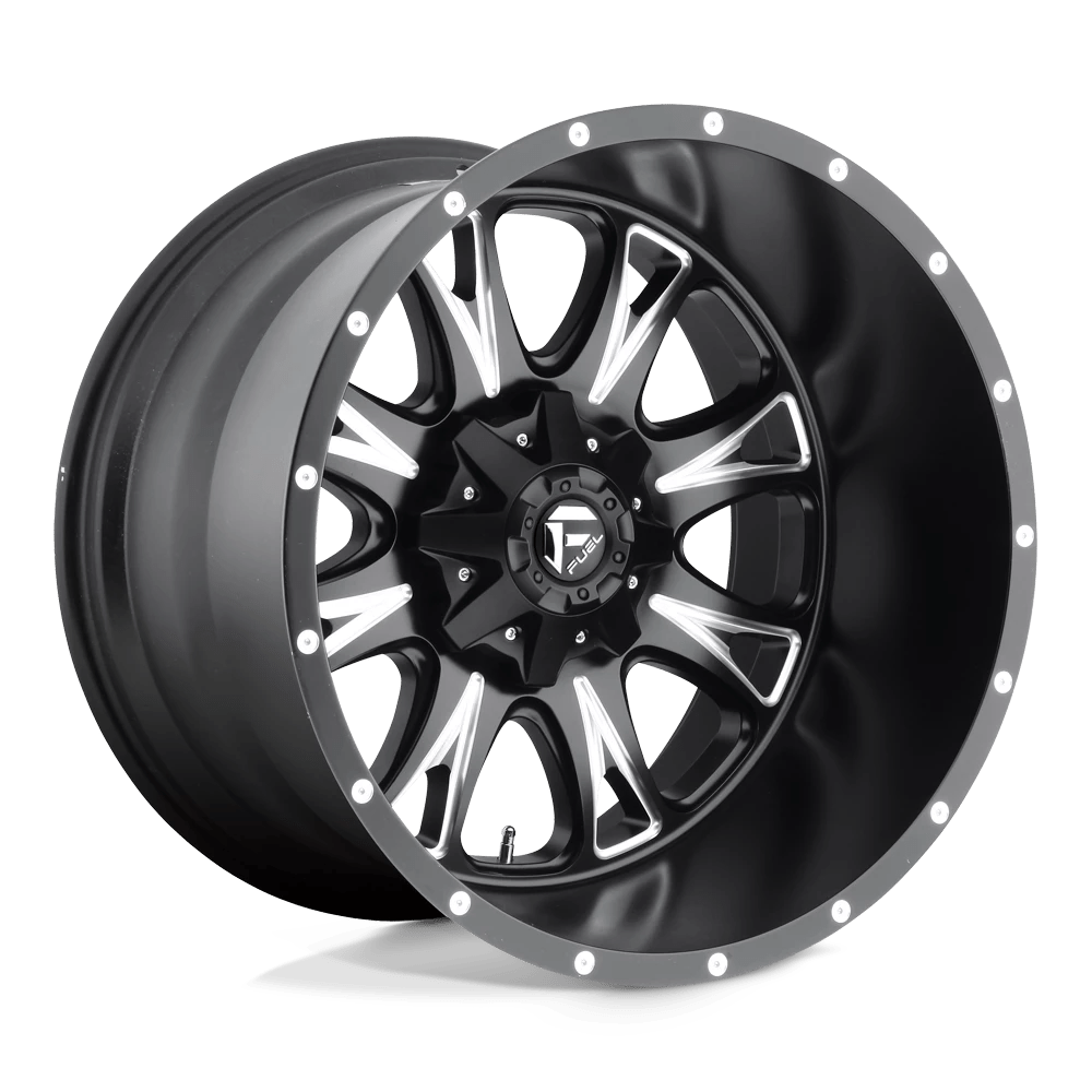Fuel 1pc D513 Throttle Matte Black Milled 22x14 (-76) 6x135/6x139.7