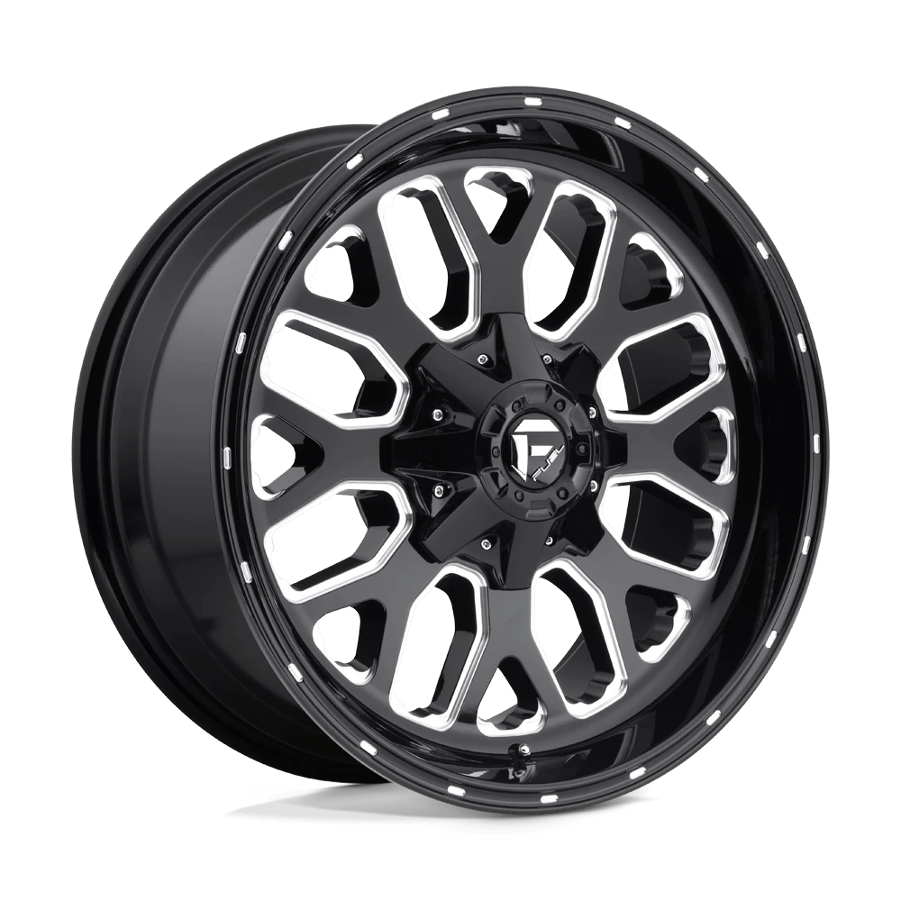 Fuel 1pc D588 Titan Gloss Black Milled 20x10 (-18) 5x139.7/5x150