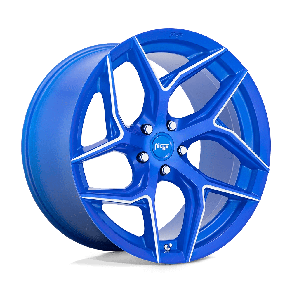 Niche 1pc M268 Torsioni Anodized Blue Milled 20x10.5 (+27) 5x112